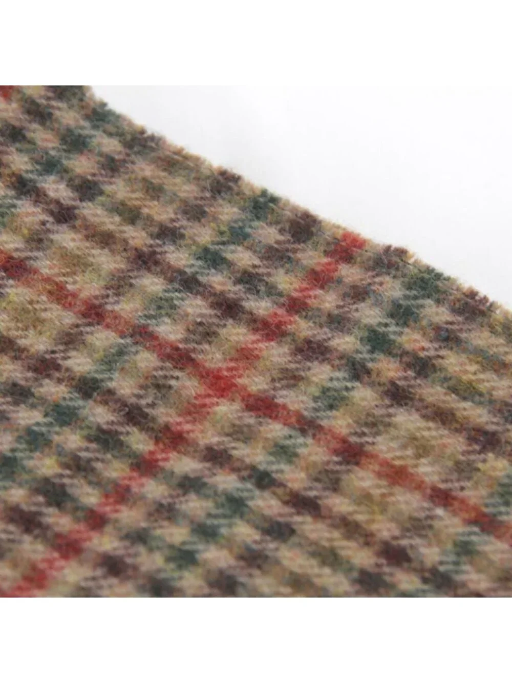 Dior Plaid 100% Lambswool Scarf Brown High